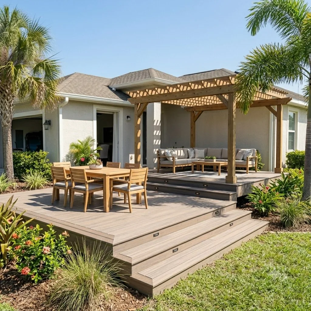 Planning a covered deck and pergola design in Gaineville FL